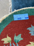 Antique Chinese Art Deco Round Rug / 2'0 x 2'0 Rug #4470