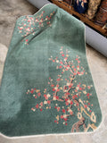 Antique Chinese Art Deco Rug Cherry Blossom Rug / 4'6 x 7'4 Rug #4474
