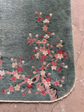 Antique Chinese Art Deco Rug Cherry Blossom Rug / 4'6 x 7'4 Rug #4474