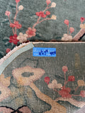 Antique Chinese Art Deco Rug Cherry Blossom Rug / 4'6 x 7'4 Rug #4474