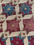 Antique Turkish Flat Weave Kilim Rug / All-Over 8-Pointed Star Pattern / 3’8 x 6’4 Rug #3858