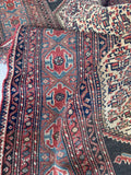 Fish and Turtle Design Antique Persian Rug / 4'5 x 6' Rug #3804