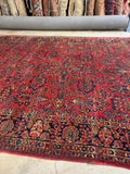 9x14 Antique Persian Sarouk Rug #4533