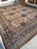 11x13 Antique Persian Tabriz Rug #4519