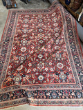 1920s Mahal rug full view with balanced allover design and classic palette.