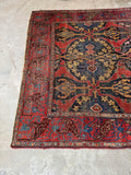 One end view rug layout with handwoven variations.