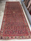Antique Karabagh rug with Herati motifs on a coffee brown ground
