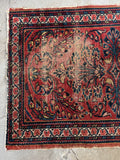 Vintage Lilihan small rug perfect for an entryway or bedside accent in a 2'2" x 3'4" size.