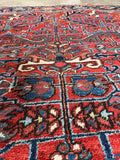 Large Vintage Persian Heriz Rug / 6'5 x 9'5 Rug #4304
