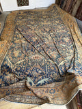 14x24 Mansion Sized Persian Rug / Antique Persian Sultanabad Mahal Rug #4181