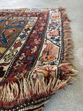 4x10 Vintage Persian Rug / 4x11 Antique Camel Runner #4204ML