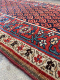 Long Persian Antique Rug Runner / 3'6 x 15'1 Antique Bidjar Runner #4422