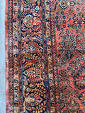 11x20 antique Persian floral rug with strong wool fibers and exceptional condition.