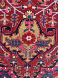 8x12 Antique Persian Heriz Area Rug #4611