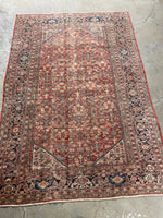 7x10 Worn Vintage Persian Rug #3408