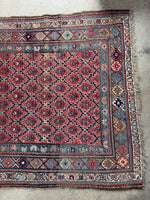Wooly tank style Bidjar rug durable for kids and pets.