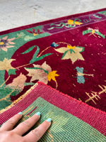 Chinese antique wool rug