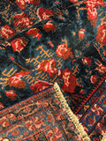Underside view rug showing weave texture.