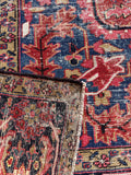 8x12 Antique Persian Heriz Area Rug #4611