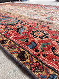 Shabby chic antique wool runner perfect for adding soulful character to low-traffic spaces.