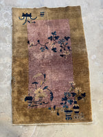 3x5 Art Deco Chinese Rug #4430 – Blue Parakeet Rugs