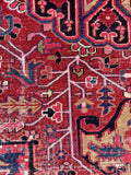 8x12 Antique Persian Heriz Area Rug #4611