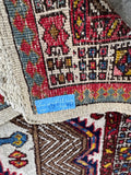 15' Vintage Persian Seraband Runner / Heavy Tribal Persian Hallway Rug 3'9 x 14'9 Runner #4463