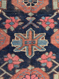 Worn Antique Tribal Persian Runner / 4' x 9'2 Runner #4366