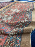 Detail of handwoven vegetable dyed wool texture.