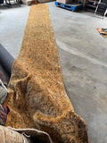 2'8 x 20'8 golden antique Persian runner with finely woven floral design for a long narrow hallway.