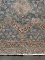 Muted Vintage Persian Rug / 5'8 x 7'6 Afshar Rug #4158