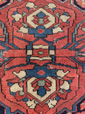 Vintage Persian Ferahan rug with aged wool and naturally softened colors.