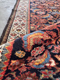Full pile wool Persian runner close-up shot showcasing the soft, thick, and luxurious pile texture.