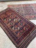 Small Nomadic Vintage Rug / 3' x 5'7 Persian Baluch Rug #4403