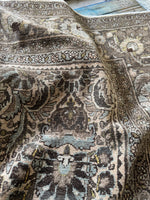 Natural vegetable-dyed colors in Persian rug.