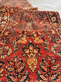 Long Skinny Vintage Persian Runner / 2'7 x 16'6 Antique Sarouk Runner #4523
