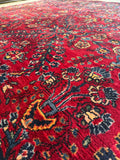 Romantic floral garden design on a Persian rug.