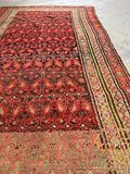 3x8 Heavily Abrashed Vintage Persian Runner #4457