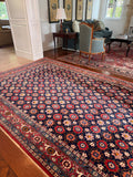 Mint condition antique rug showing full pile coverage without wear or thin spots.