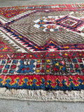 15' Vintage Persian Seraband Runner / Heavy Tribal Persian Hallway Rug 3'9 x 14'9 Runner #4463