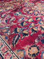 5’ x 6’8 Antique Persian Lilihan Rug #2530 / Small Vintage Rug