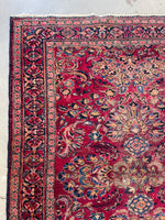 5’ x 6’8 Antique Persian Lilihan Rug #2530 / Small Vintage Rug