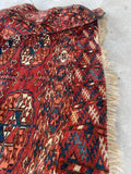 3'5 x 3'6 Antique Tribal Turkmen / Turkoman Rug / Small Antique Rug