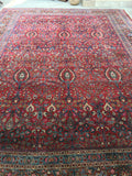 12x16 Antique Debir Rug /  Large Antique Rug (#1377ML) - Blue Parakeet Rugs