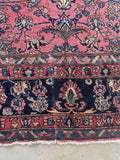 9' x 12'5 Antique Rose Pink Persian Rug #3031ML