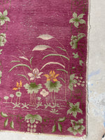 2’6 x 7’9 Antique Mauve Art Deco Chinese Runner #3030
