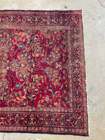 5’ x 6’8 Antique Persian Lilihan Rug #2530 / Small Vintage Rug