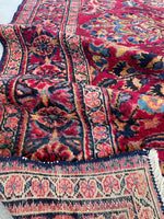 5’ x 6’8 Antique Persian Lilihan Rug #2530 / Small Vintage Rug