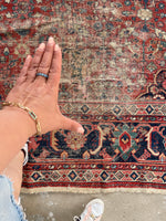 9x12 Antique Persian Mahal Rug #2852C
