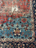 14’ x 16’3 Antique Persian Oversize Rug #1269ML / 14x16 vintage Rug - Blue Parakeet Rugs